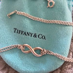 Tiffany Infinity double chain necklace